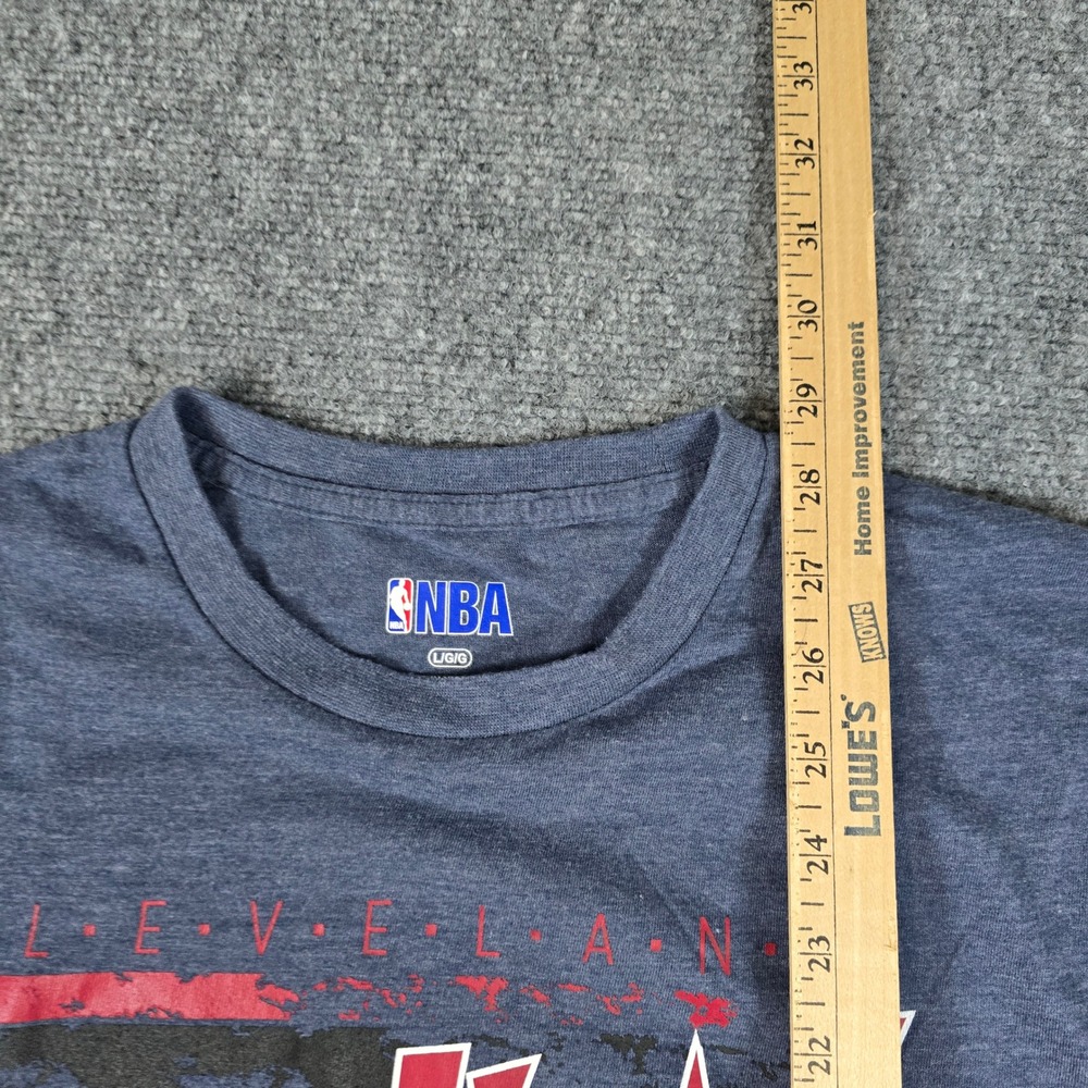 Mens NBA‎ Cleveland Cavaliers Graphic T Shirt Large L Blue Short Sleeve Tee - Picture 5 of 9